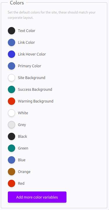 Site Colors
